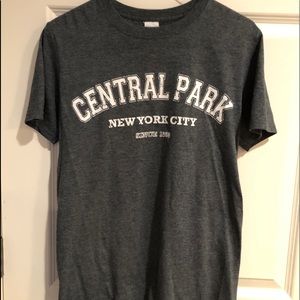 gray central park tshirt